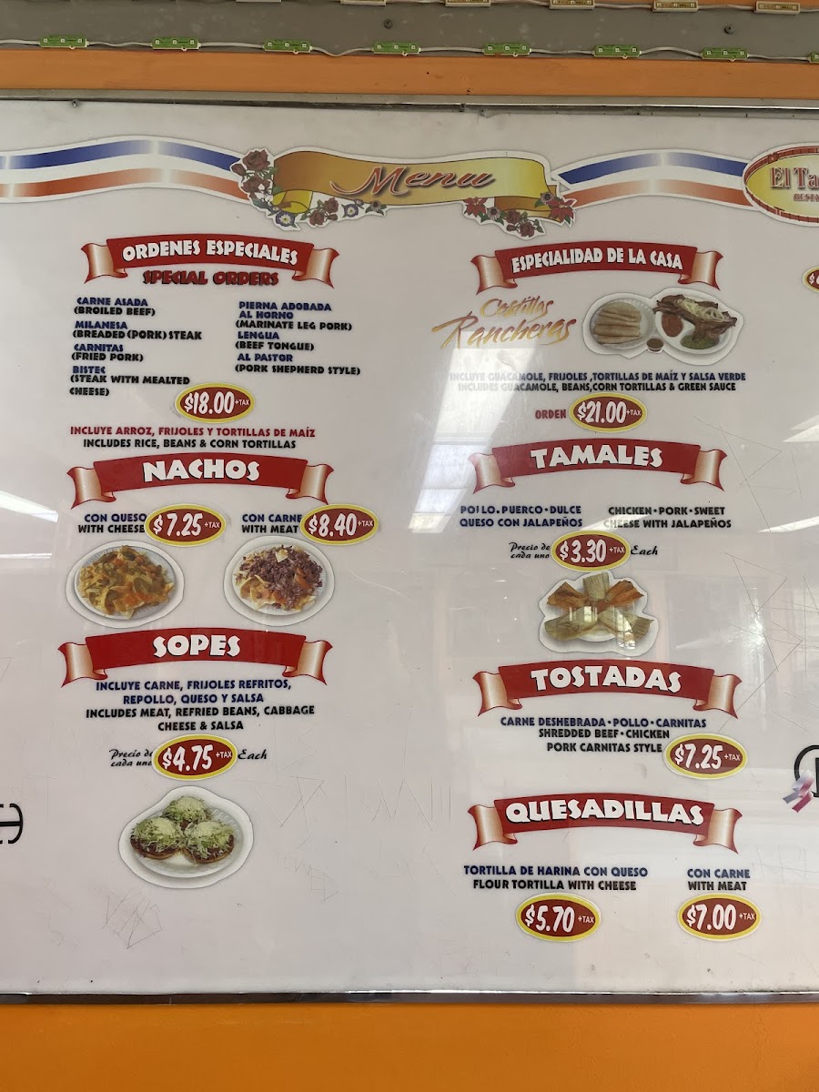 El Taurino Menu - Image 3